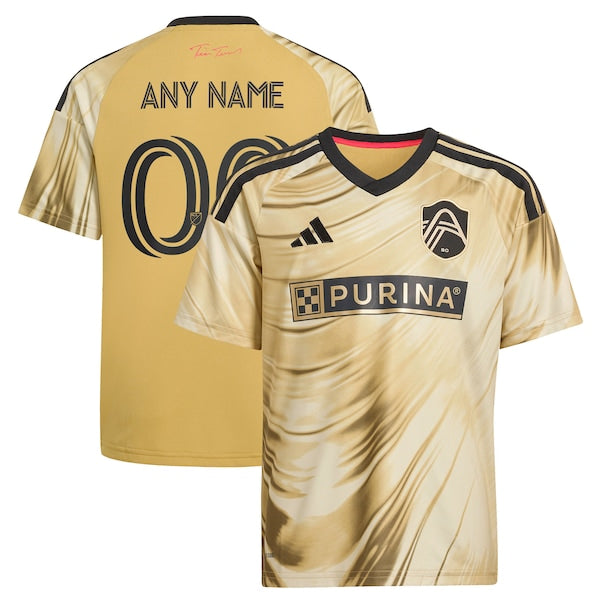 Adidas St. Louis CITY SC Youth 2026 The Tina Turner Kit Replica Custom Jersey Yellow
