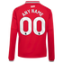 Adidas Manchester United 2026/27 Home Replica Long Sleeve Custom Jersey Red