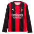 Puma Christian Pulisic AC Milan 2026/27 Home Replica Long Sleeve Jersey Black/Red