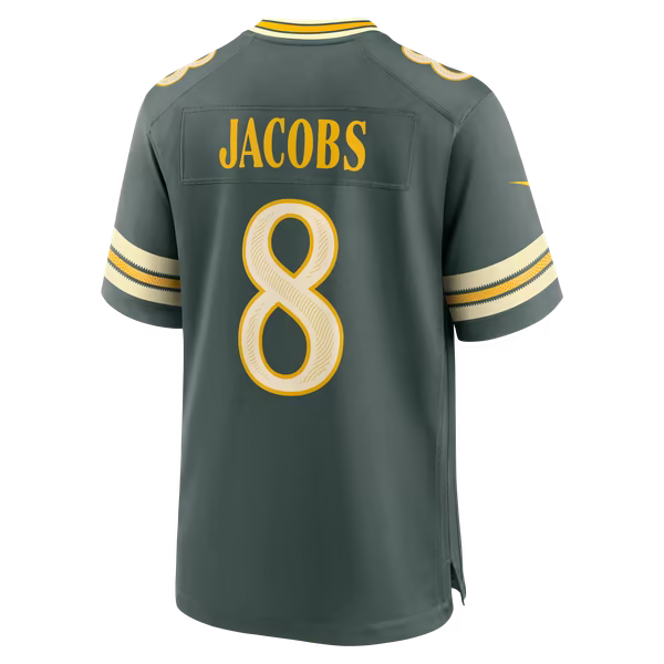 Josh Jacobs Green Bay Packers Nike 2026 Rivalries Collection Game Jersey - Green