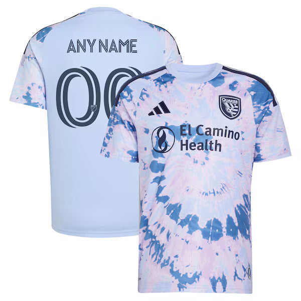 Customized San Jose Earthquakes 2026 The Dead Kit Replica Custom Jersey Light Blue