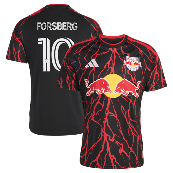 Customized Emil Forsberg New York Red Bulls 2026 The Rooted Kit Replica Jersey Black