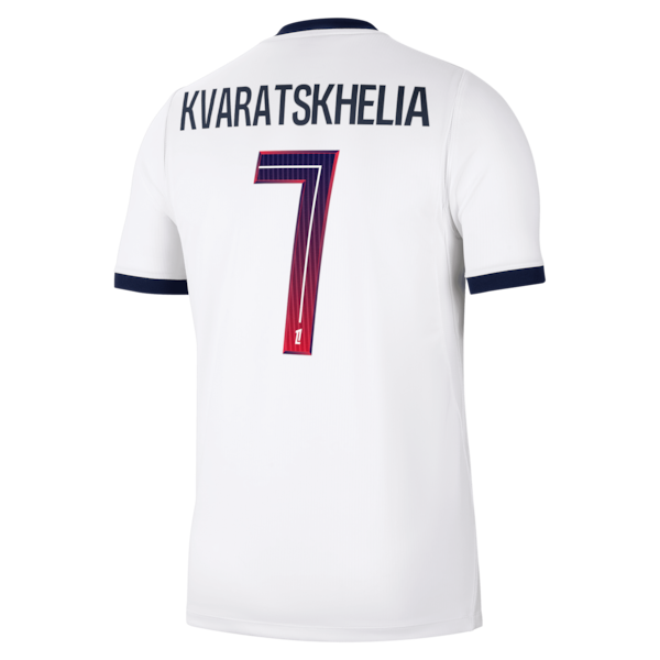 Nike Khvicha Kvaratskhelia Paris Saint-Germain 2026/27 Away Stadium Replica Jersey White
