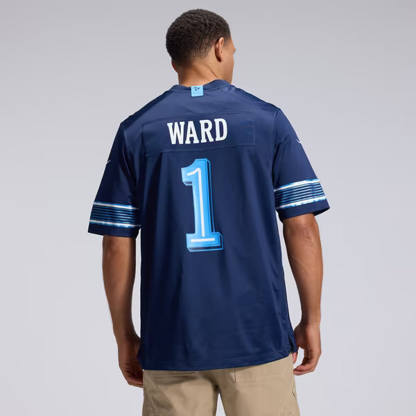 Cameron Ward Tennessee Titans Nike 2026 Rivalries Collection Game Jersey - Navy
