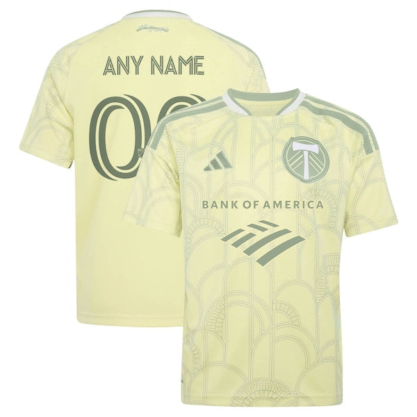 Customized Portland Timbers Youth 2026 Civic Stadium Kit Replica Custom Jersey Yellow