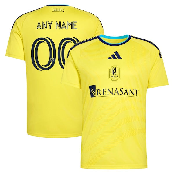 Customized Nashville SC 2026 The Reverb Kit Replica Custom Jersey Yellow