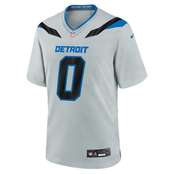 Jahmyr Gibbs Detroit Lions Nike 2026 Rivalries Collection Game Jersey - Silver