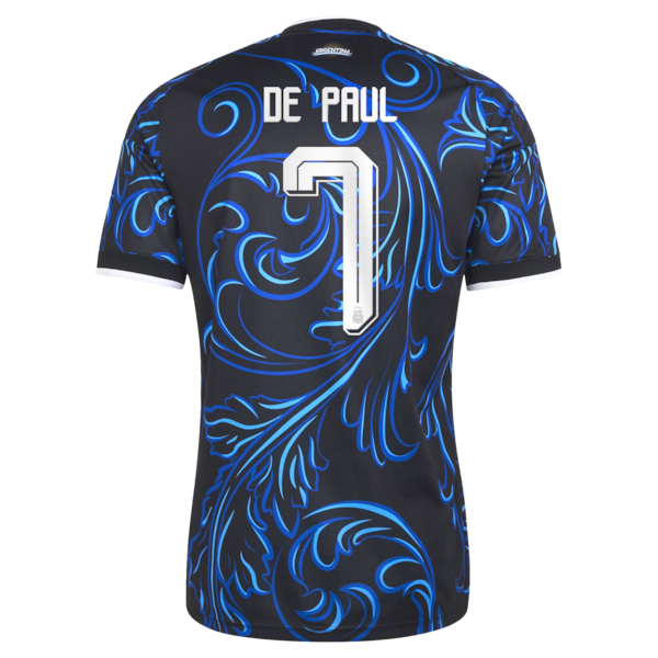 Adidas Rodrigo De Paul Argentina National Team 2026 Away Replica Jersey Black