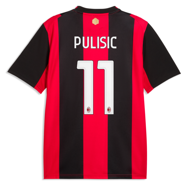 Puma Christian Pulisic AC Milan 2026/27 Home Replica Jersey Black/Red