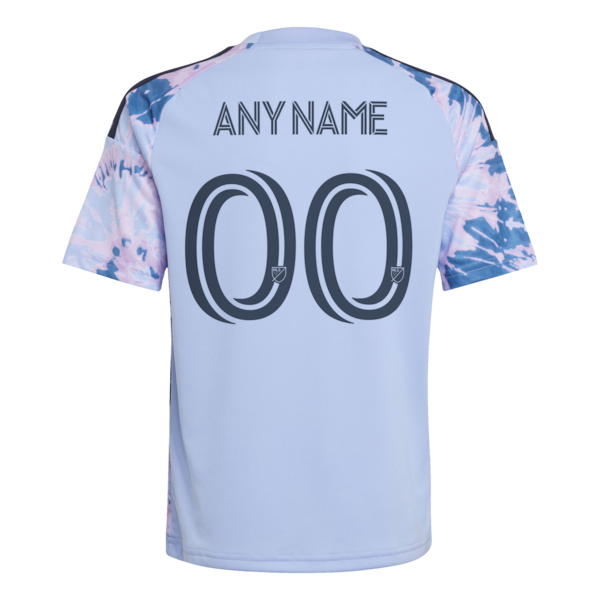 Customized San Jose Earthquakes Youth 2026 The Dead Kit Replica Custom Jersey Light Blue