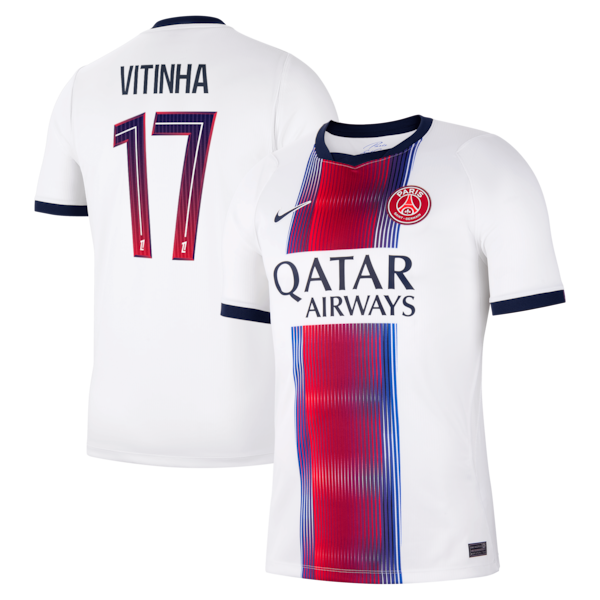 Nike Vitinha Paris Saint-Germain 2026/27 Away Stadium Replica Jersey White