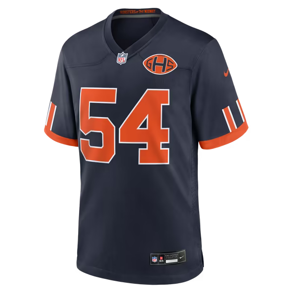 Brian Urlacher Chicago Bears Nike 2026 Rivalries Collection Game Jersey - Navy