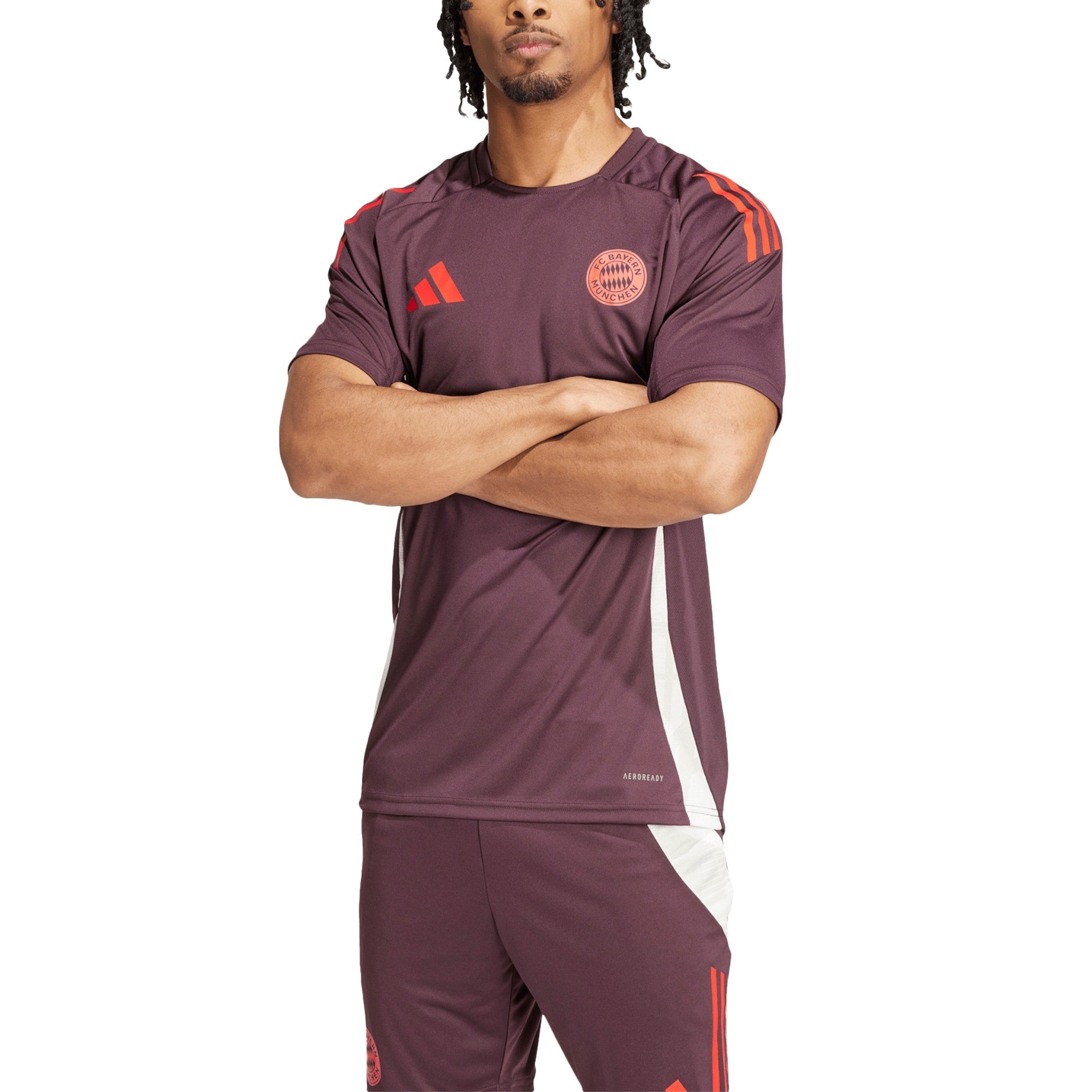 Bayern Munich adidas 2024/25 AEROREADY Training Jersey - Maroon