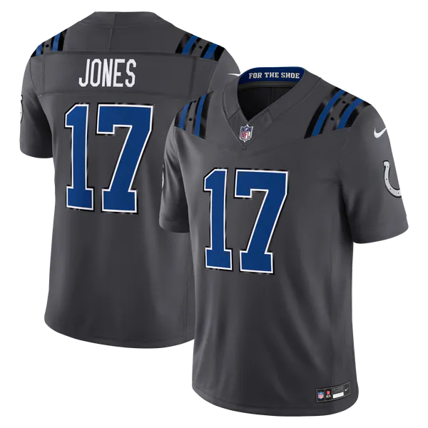 Daniel Jones Indianapolis Colts Nike 2026 Rivalries Collection Stitched Limited Jersey - Anthracite