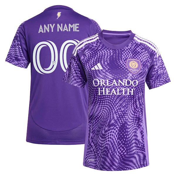 Customized Orlando City SC Women's 2025 Perfect Storm Replica Custom Jersey Purple