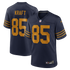 Custom Tucker Kraft Green Bay Packers Alternate Game Jersey Navy
