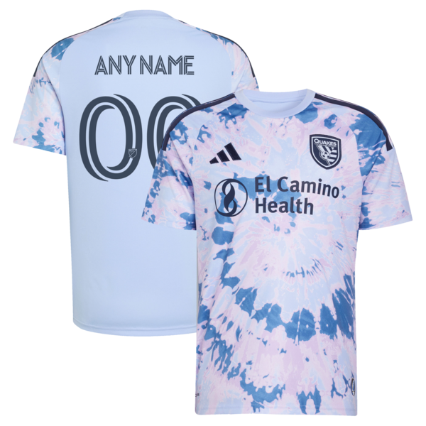 Customized San Jose Earthquakes 2026 The Dead Kit Replica Custom Jersey Light Blue