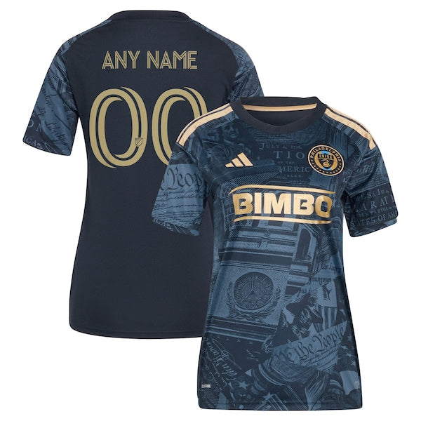 Customized Philadelphia Union Women's 2026 1776 Kit Replica Custom Jersey Navy
