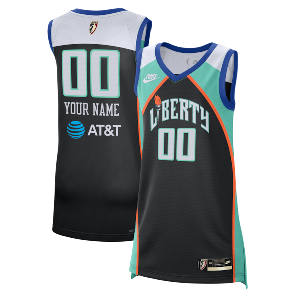 Custom New York Liberty Victory Custom Jersey Black