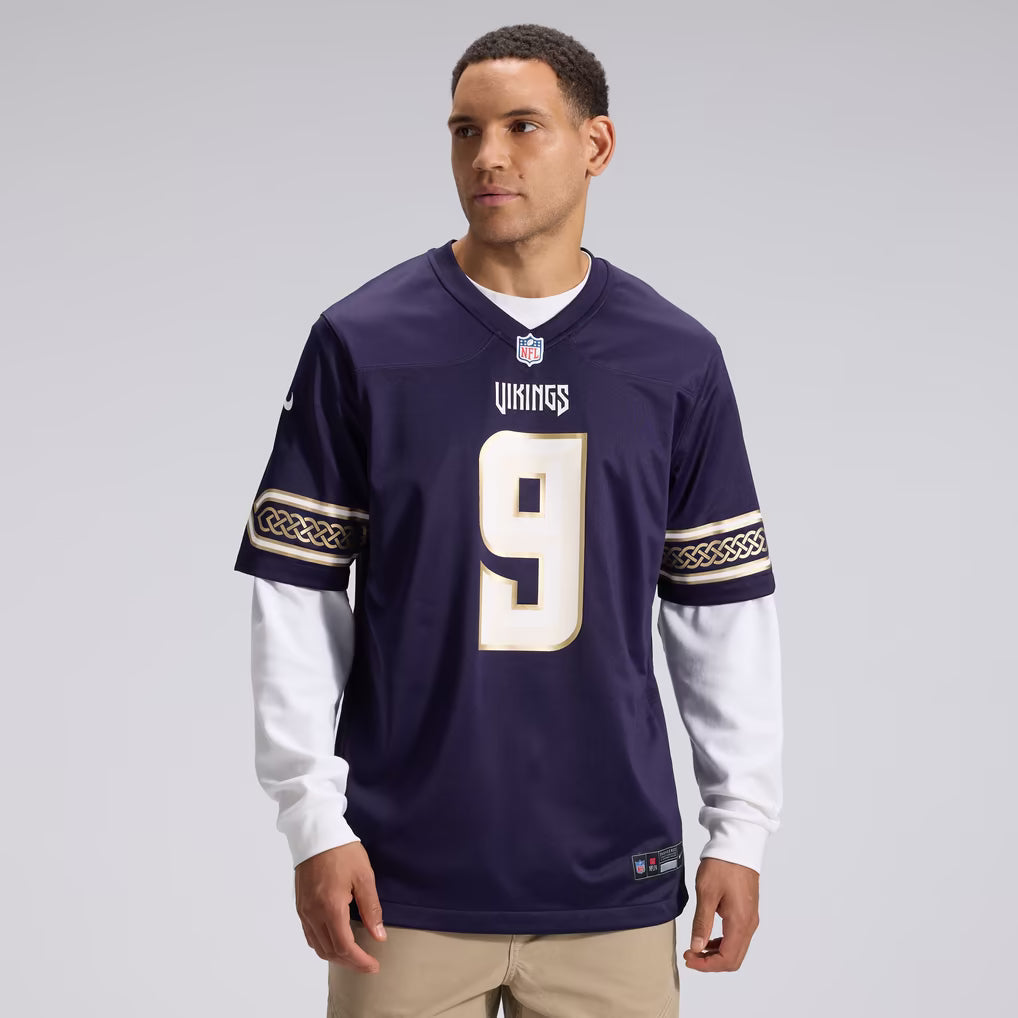 J.J McCarthy Minnesota Vikings Nike 2026 Rivalries Collection Game Jersey - Purple