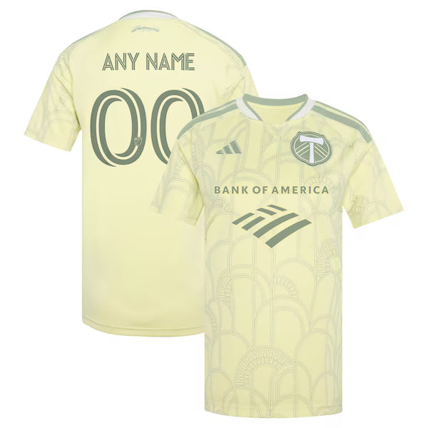 Customized Portland Timbers 2026 Civic Stadium Kit Replica Custom Jersey Yellow