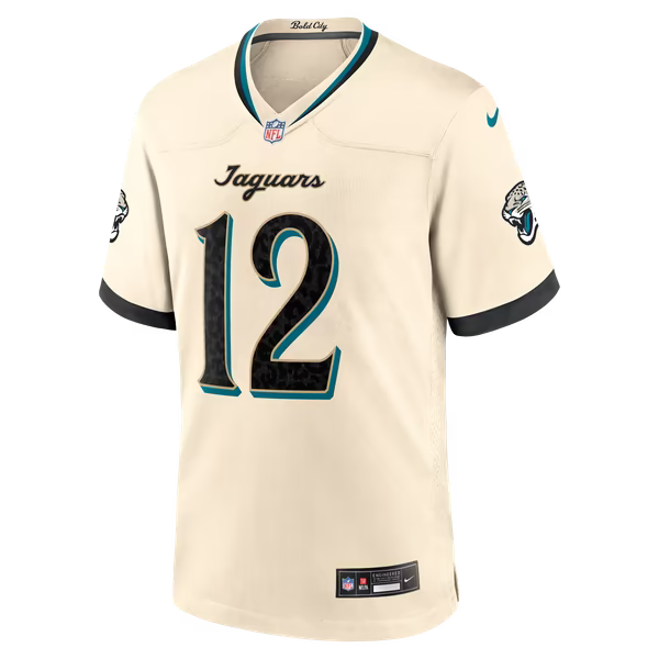 Travis Hunter Jacksonville Jaguars Nike 2026 Rivalries Collection Game Jersey - Natural