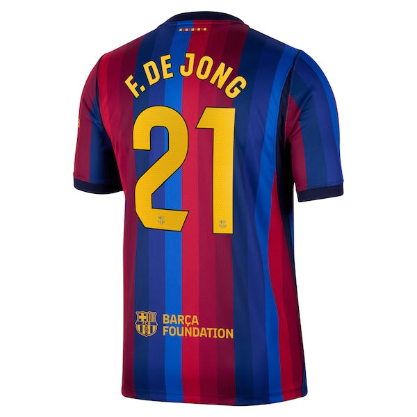 Nike Frenkie De Jong Barcelona 2026/27 Home Stadium Replica Jersey Red