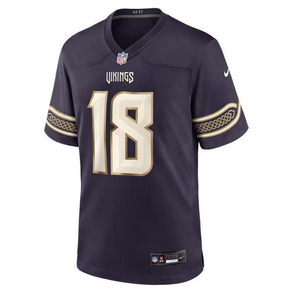 Justin Jefferson Minnesota Vikings Nike 2026 Rivalries Collection Game Jersey - Purple