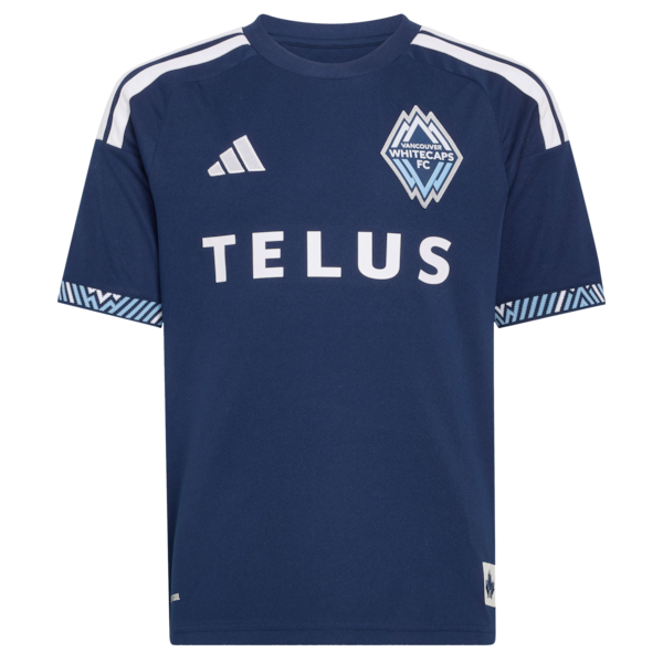 Adidas Vancouver Whitecaps FC Youth 2026 The Coastal Jersey Replica Custom Jersey Blue