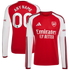 Adidas Arsenal 2026/27 Home Replica Custom Long Sleeve Jersey Red