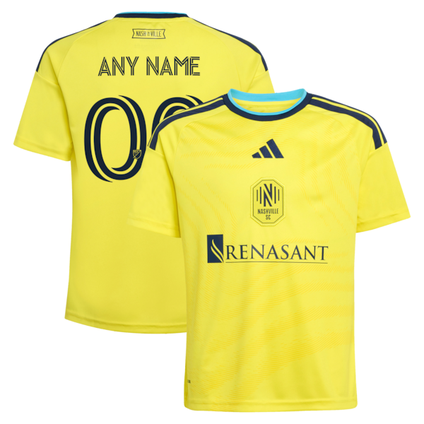 Customized Nashville SC 2026 The Reverb Kit Replica Custom Jersey Yellow