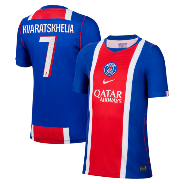 Nike Khvicha Kvaratskhelia Paris Saint-Germain 2026/27 Home Stadium Replica Jersey Blue