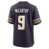 J.J McCarthy Minnesota Vikings Nike 2026 Rivalries Collection Game Jersey - Purple
