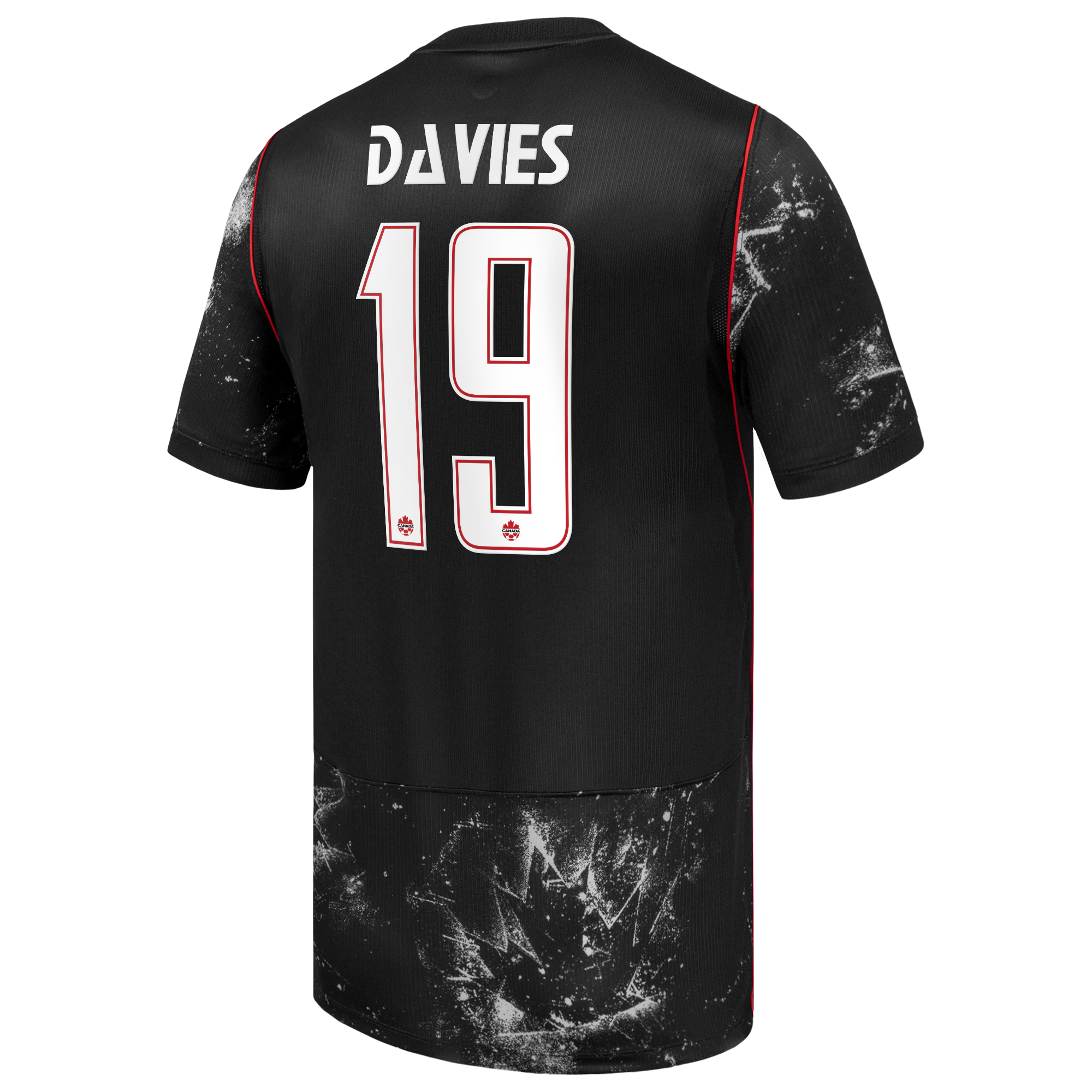 Alphonso Davies Canada Soccer Custom 2026 Away Authentic Jersey - Black - Jersey Teams World