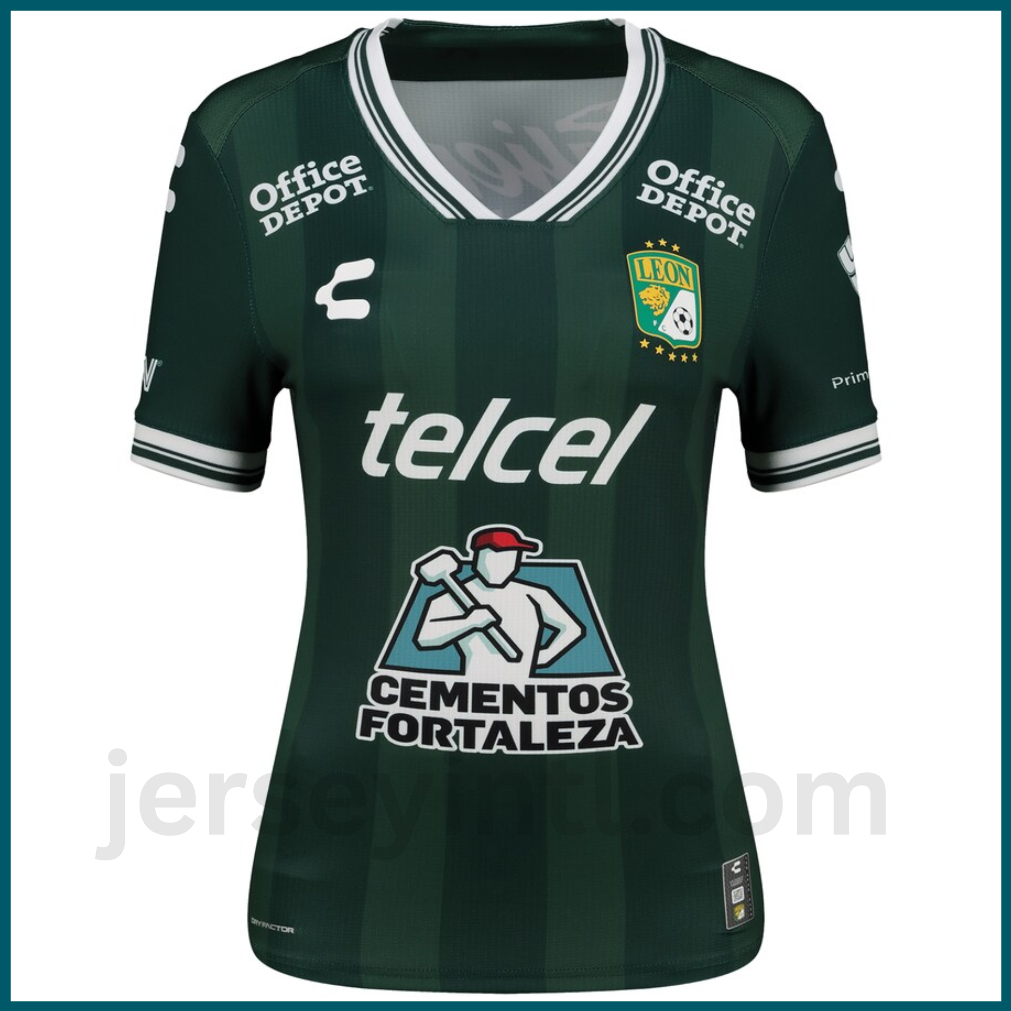 Club León Women’s 2025/26 Home Authentic Jersey – Green Soccer Jersey