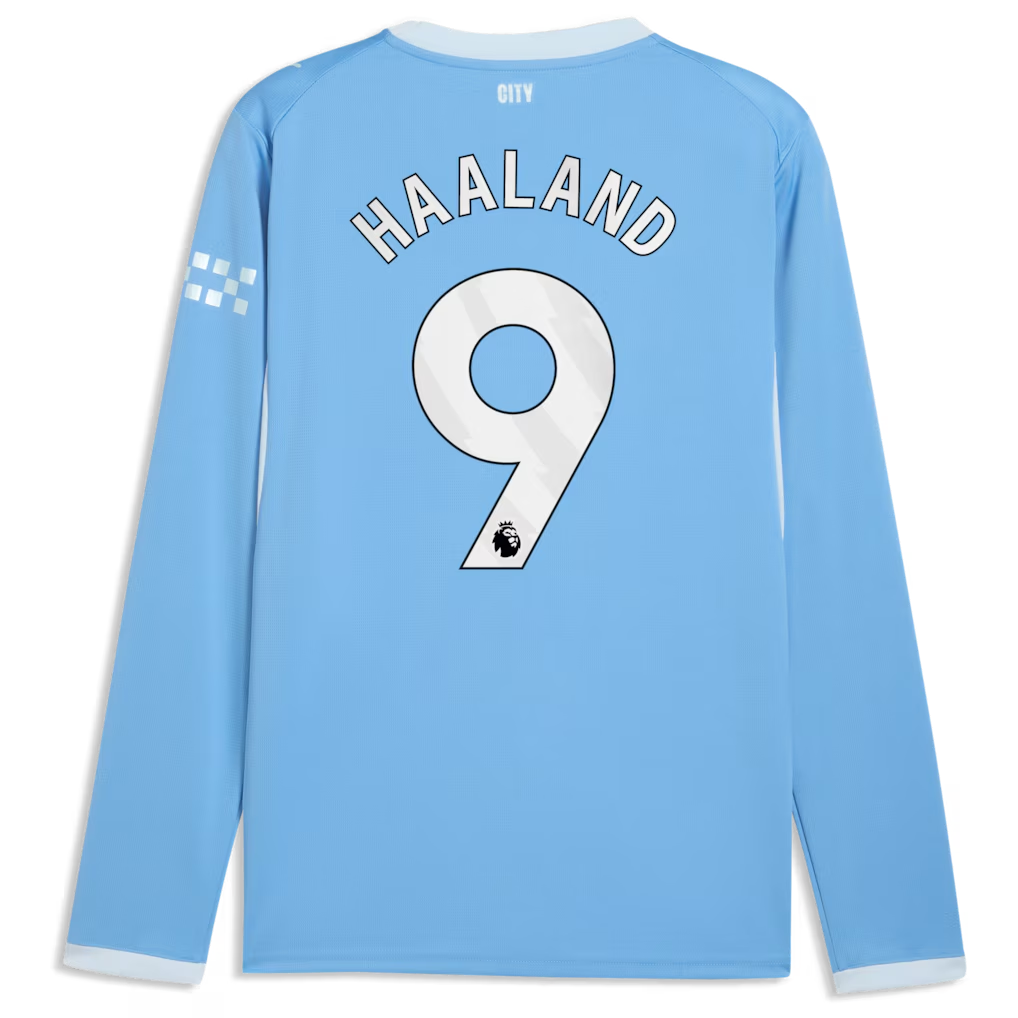 Erling Haaland Manchester City Home Long Sleeve Jersey 2026/27 - Premium Replica - Jersey Teams World