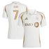 JERSEY INTL (JI) - Los Angeles White & Gold Short Sleeve Soccer Jersey (#7 Son Edition)