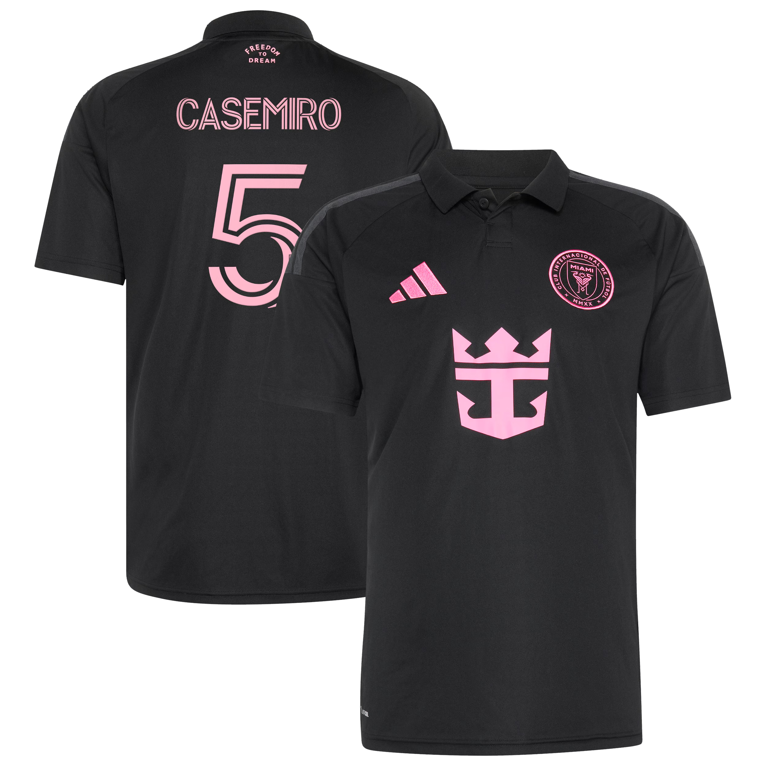 JERSEY INTL (JI) - Miami Dark Style Short Sleeve Soccer Jersey (#14 Casemiro Edition)