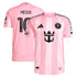 JERSEY INTL (JI) - Miami Themed Pink Short Sleeve Soccer Jersey (#10 Messi Edition)