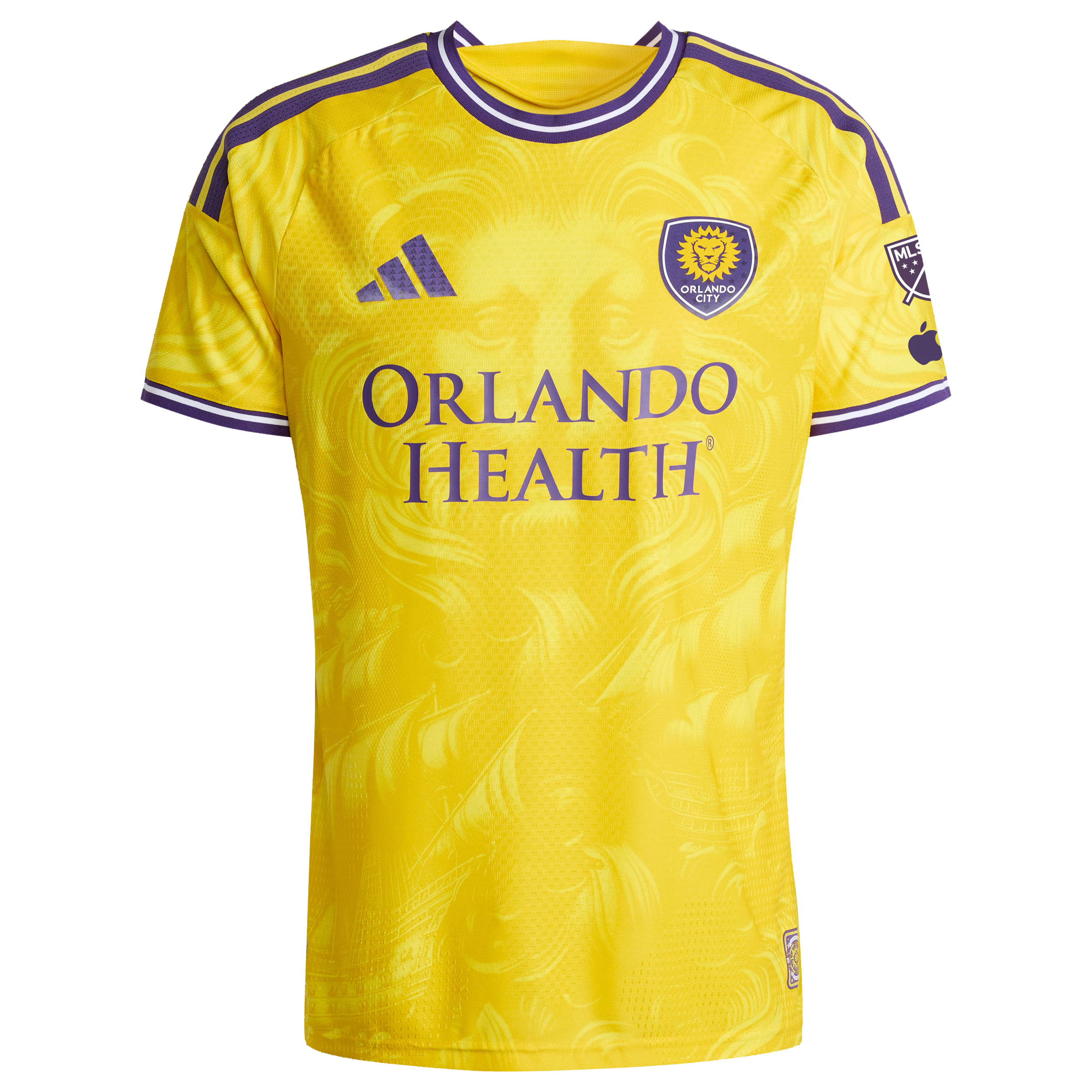 JERSEY INTL (JI) - Orlando Gold & Purple Short Sleeve Soccer Jersey (#7 Griezmann Edition)
