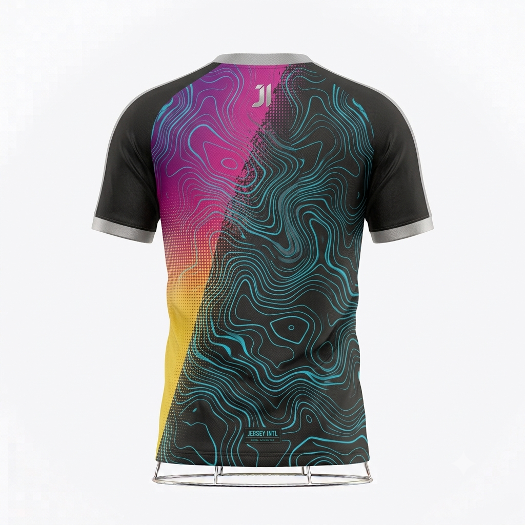 JERSEY INTL (JI) Branded 'Chromatic Contour' Performance Soccer Jersey - Elite Series (Blank Kit)