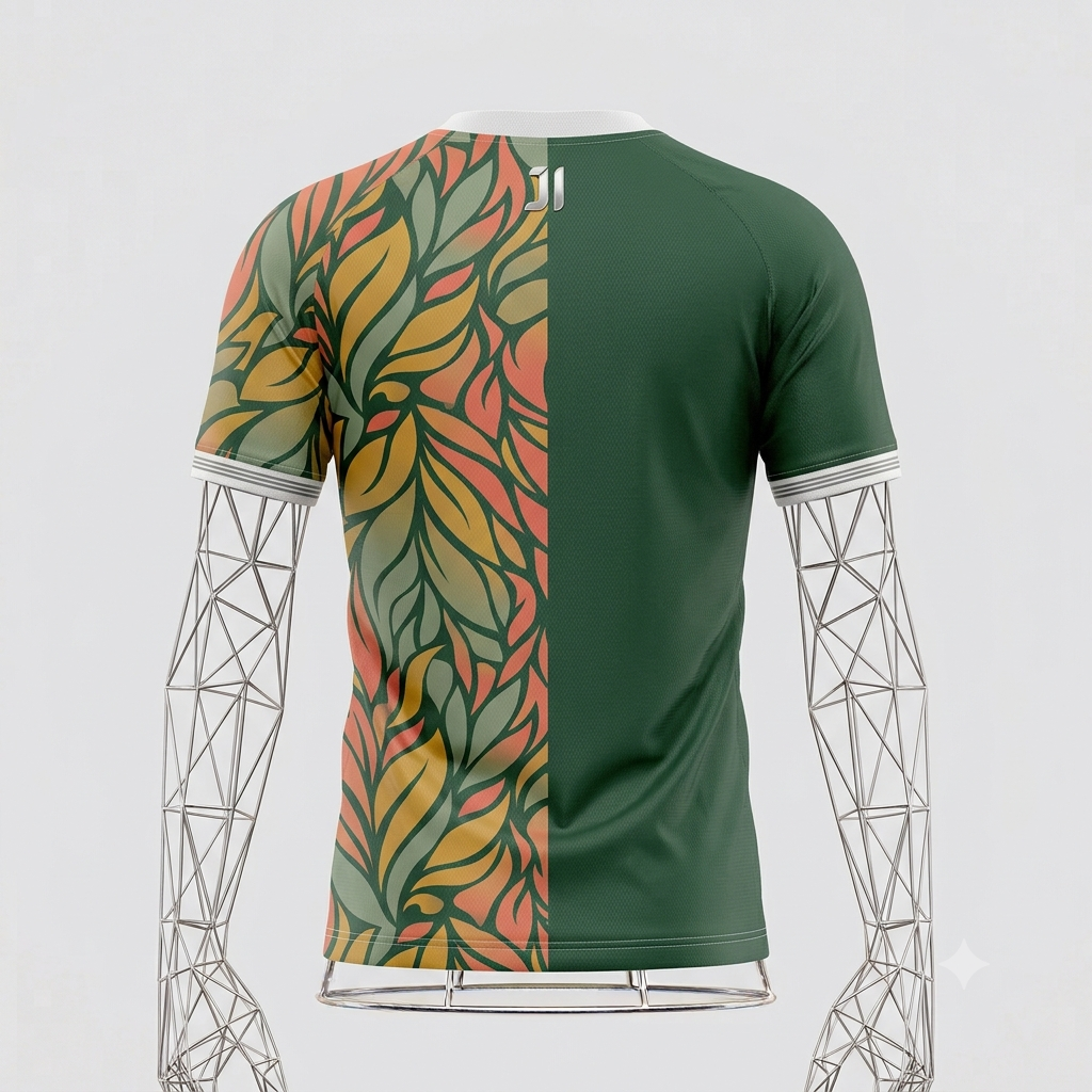 JERSEY INTL (JI) Branded 'Foliage Split' Performance Soccer Jersey - Elite Series (Blank Back Kit)