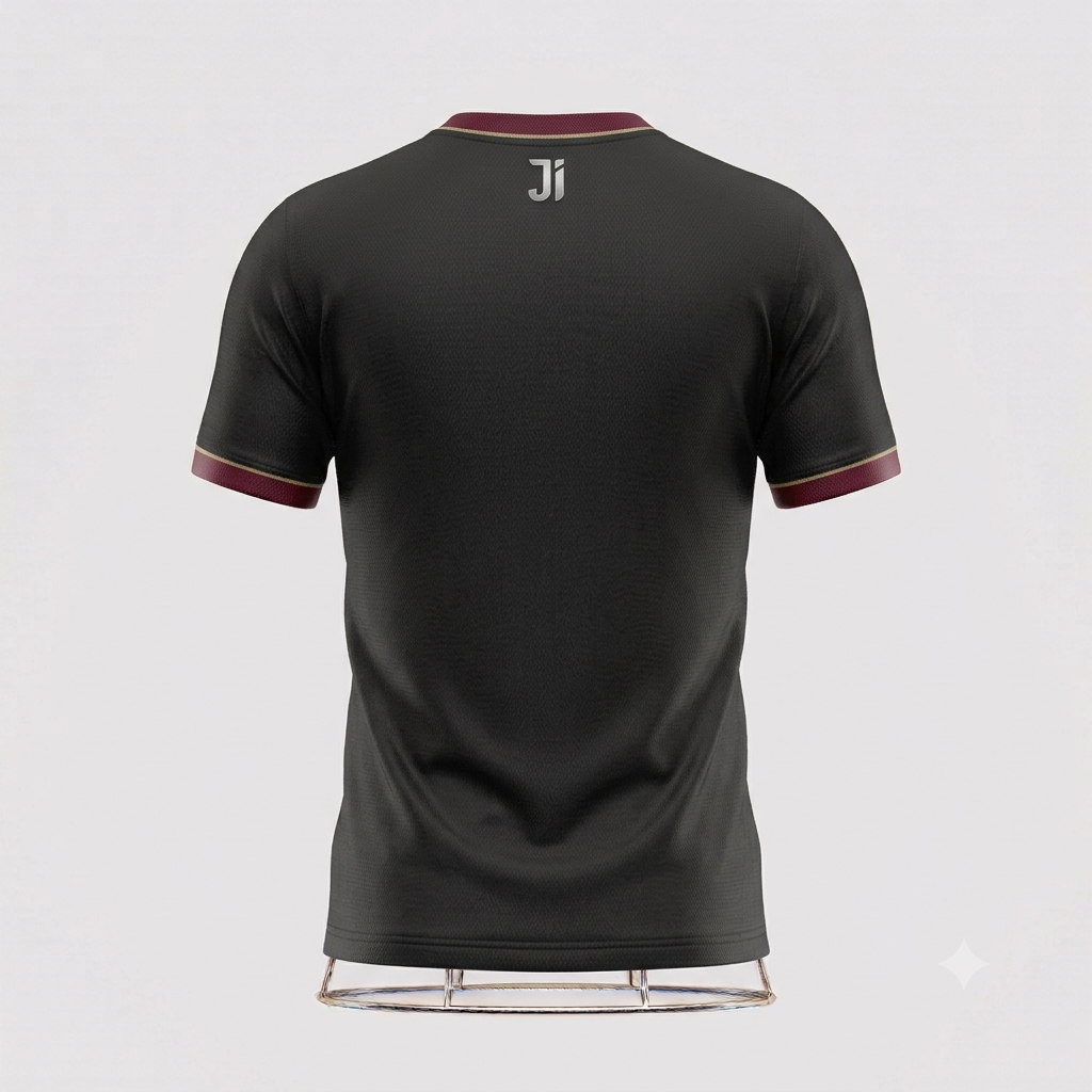JERSEY INTL (JI) Branded 'Midnight Onyx' Elite Performance Jersey - Minimalist Edition (Blank Back Kit)