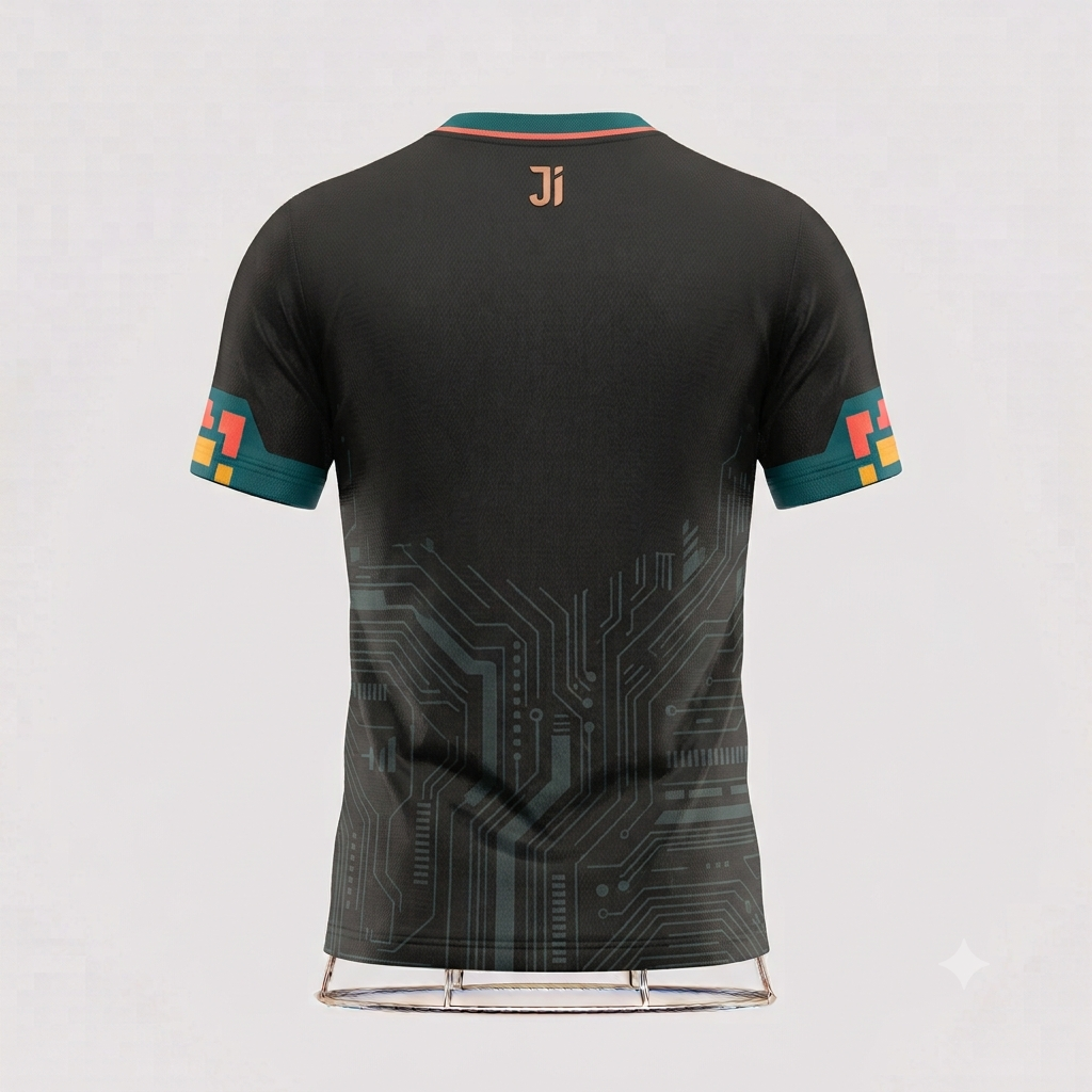 JERSEY INTL (JI) Branded 'Quantum Monogram' Elite Performance Jersey - Minimalist Edition (Blank Back Kit)