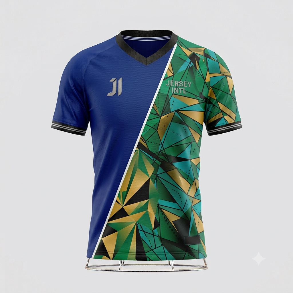 JERSEY INTL (JI) Branded 'Shard Dynamic' Performance Soccer Jersey - Elite Series (Blank Back Kit)