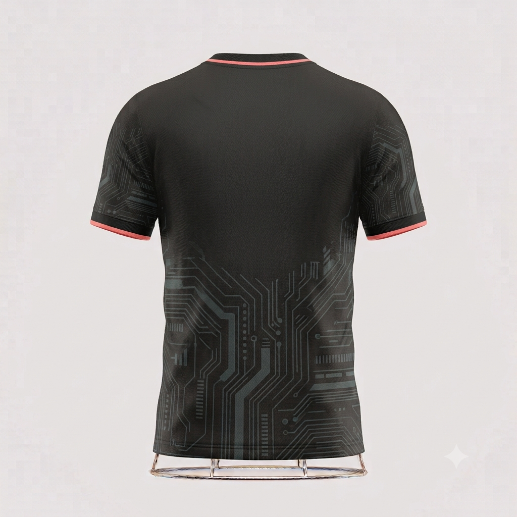 JERSEY INTL (JI) Branded 'Silent Circuit' Elite Performance Jersey - Stealth Edition (Blank Front & Back Kit)