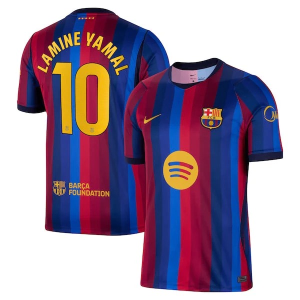 JERSEY INTL (JI) 'Catalan Pulse' Elite Performance Barcelona Jersey (#10 Yamal) - Blaugrana Edition