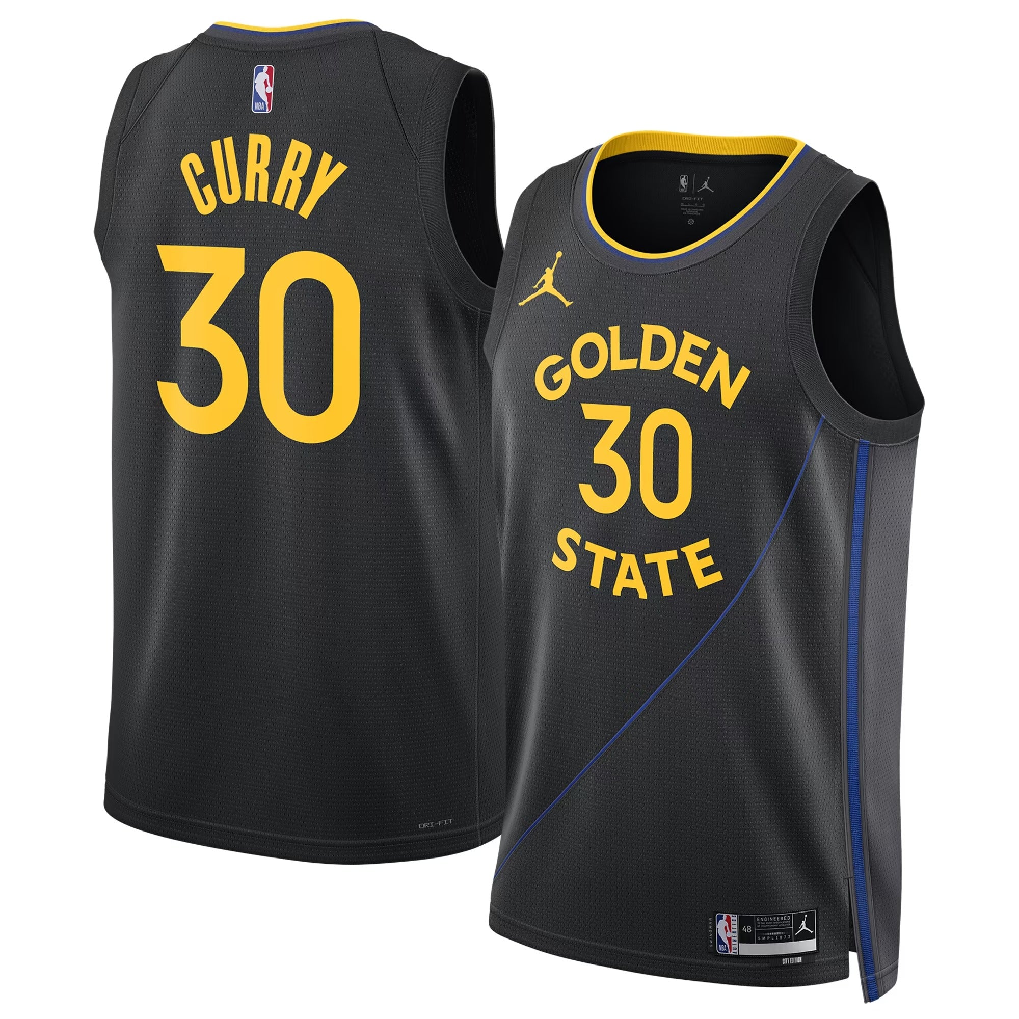 JERSEY INTL (JI) Stephen Curry Golden State Warriors Unisex 2024/25 Swingman Jersey - Statement Edition - Black