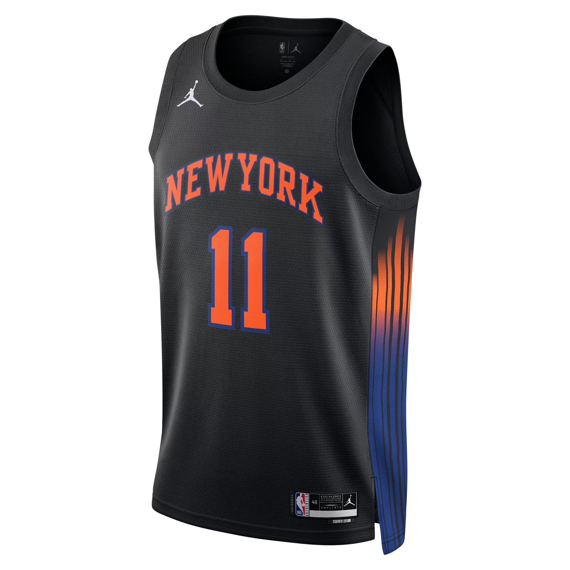 JERSEY INTL (JI) Jalen Brunson New York Knicks Unisex Swingman Jersey - Statement Edition - Black