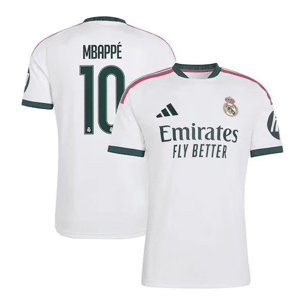 JERSEY INTL (JI) Kylian Mbappé Real Madrid 2026/27 Home Replica Jersey - White
